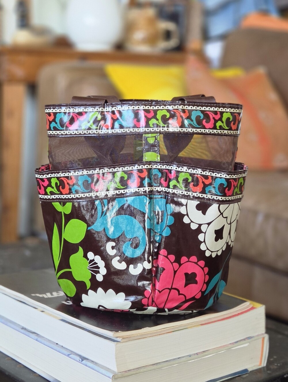 Vera Bradley Shower Caddy - Retired Lola Floral Pattern